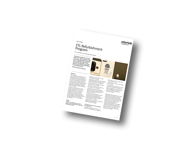 ETL Refurbishment Program fact sheet